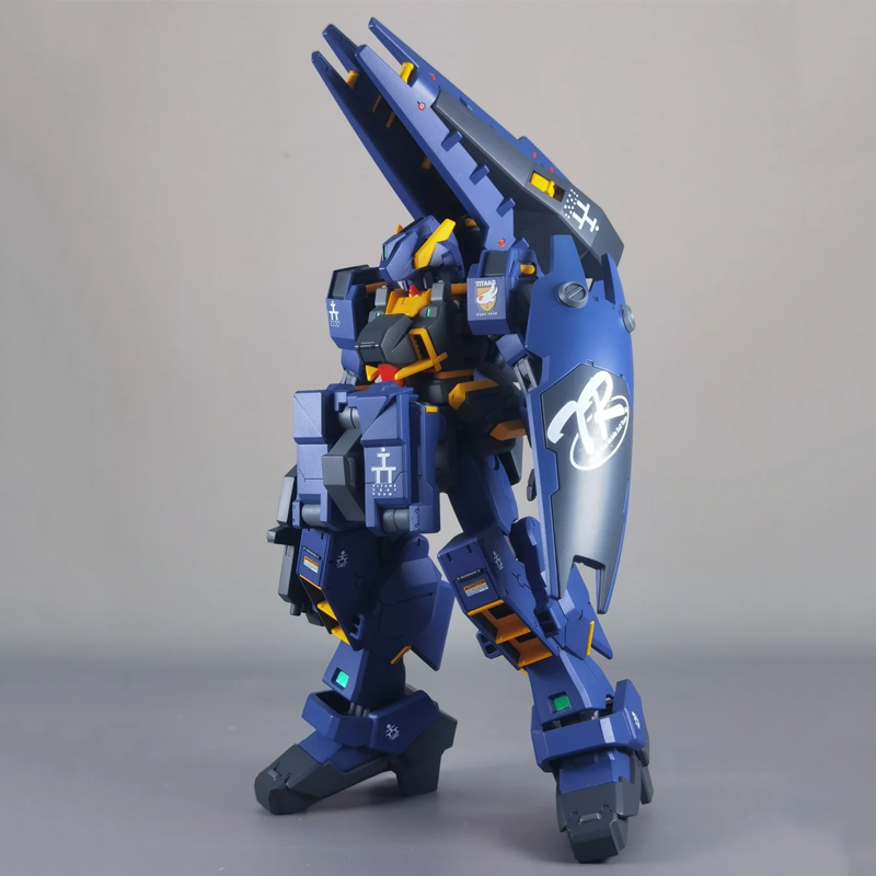 Bandai Gundam Rg - HG 1/144 TR-1 ヘイゼルII タイタンズカラーVer. メカ組み立てモデルキットアクションフィギュアコレクタブルおもちゃデスクトップ装飾人形ギフト