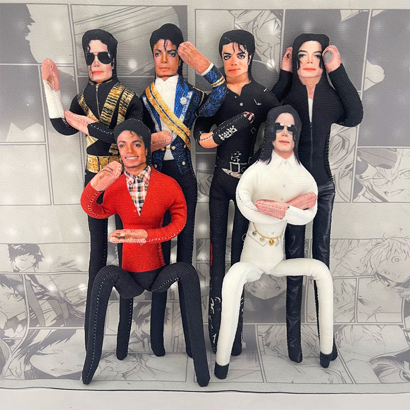 Prop Para Cosplay - マイケル・ジャクソン可動関節ぬいぐるみアニメコスプレ小道具アクションフィギュアホームルーム装飾グッズファンへのギフト