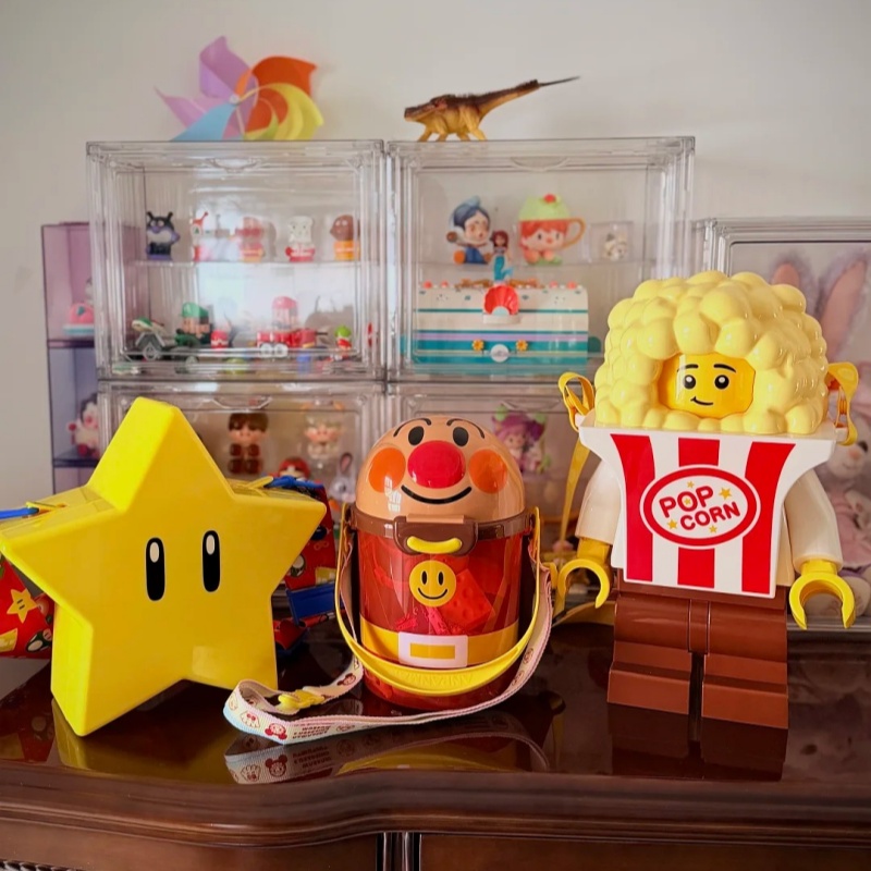 Cosplay Prop Building - 在庫あり ビルディングブロックスタイル ポップコーンコンテナバッグ - 限定版 クロスボディバックパック
