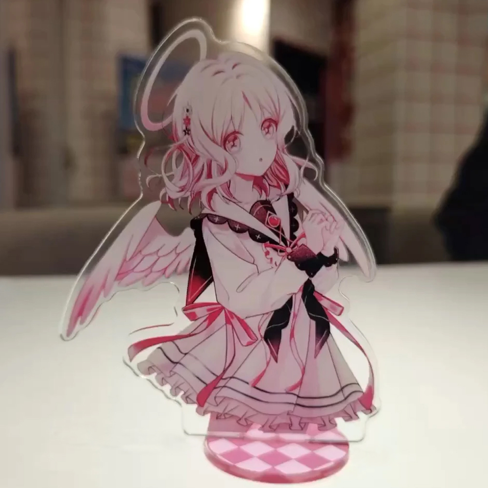 Prop Para Cosplay - アニメ『ディアボリック・ラヴァーズ』小森優衣コスプレスタンド アクリル製漫画フィギュア スタンドプレート デスクトップ装飾小道具 オーナメント アクセサリー