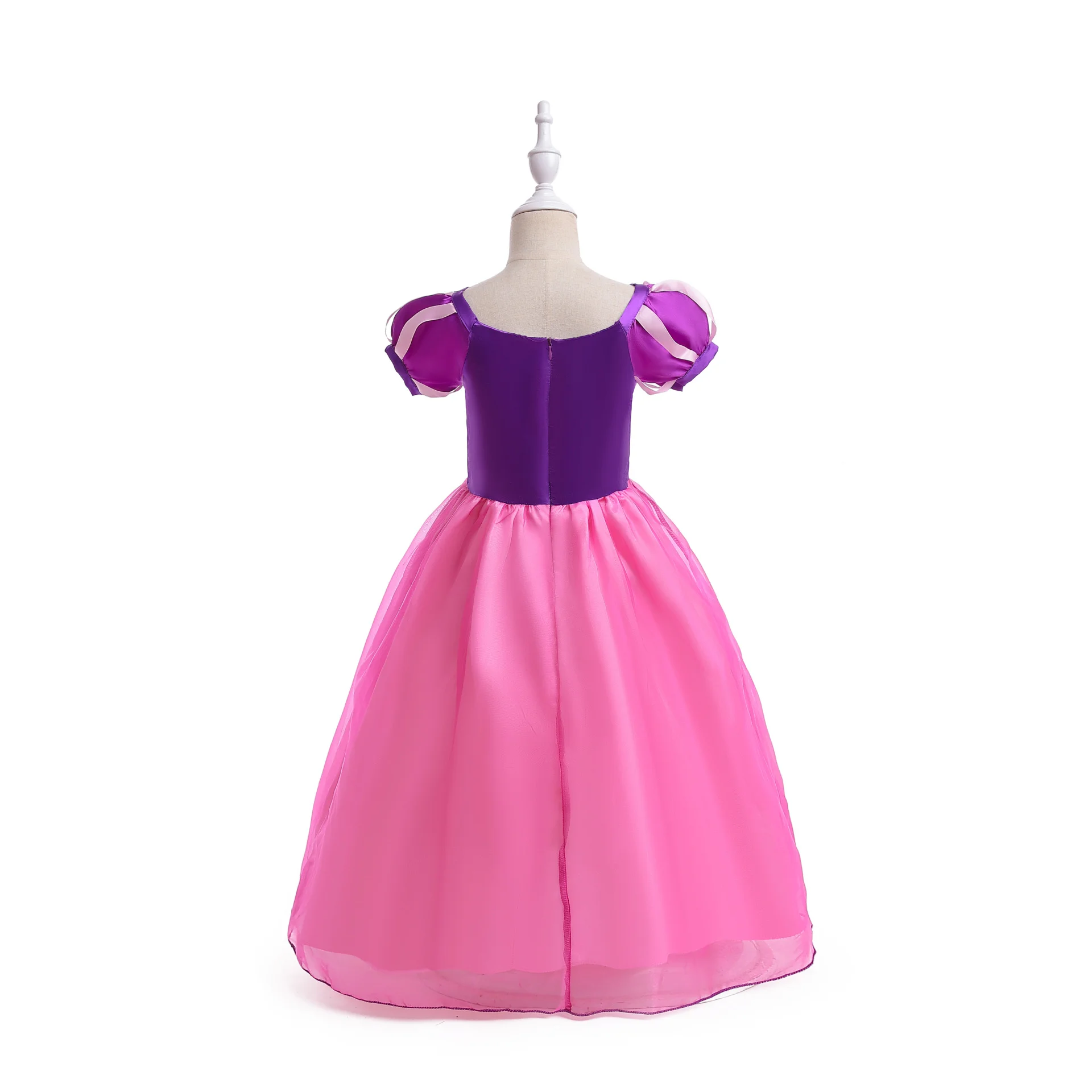 女の子用ロールプレイ ラプンツェル プリンセスドレス 子供用 - Cosplay Prop Bow のレビューと価格