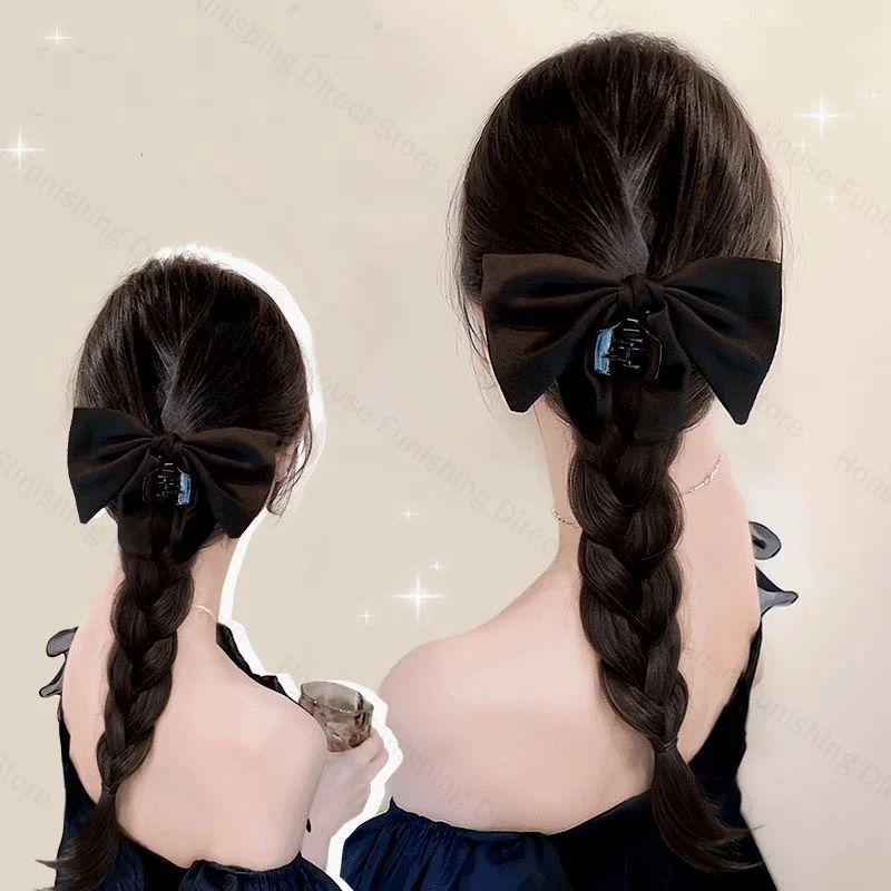 新しい爪クリップ弓かつらポニーテール把握クリップタイプかつら - Cosplay Prop Bow のレビューと価格