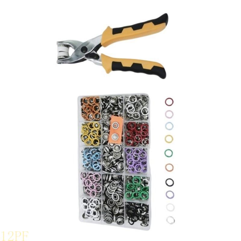 12PF 11 ミリメートル金属スナップファスナーとプライヤ - Snap Plier Setter のレビューと価格