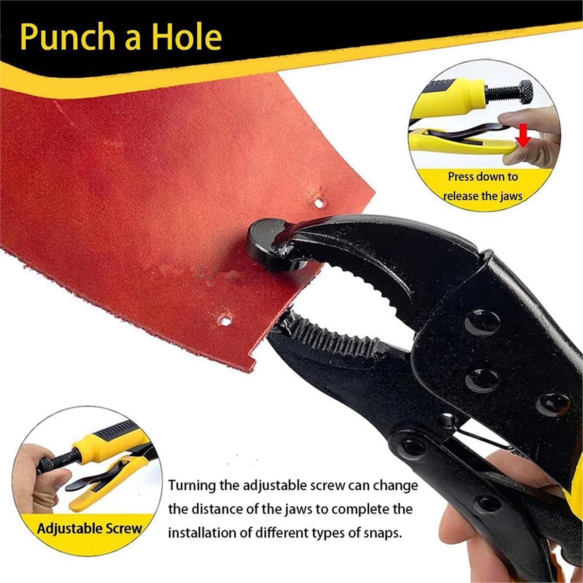 Sep.HOT~頑丈なスナップファスナーツールキット、25セ - Snap Plier Setter のレビューと価格