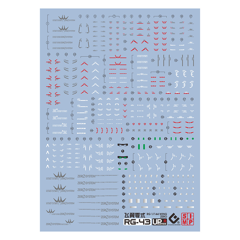 ホット EVO デカール RG43 RG 1/144 ウィン - Bandai Gundam Rg のレビューと価格