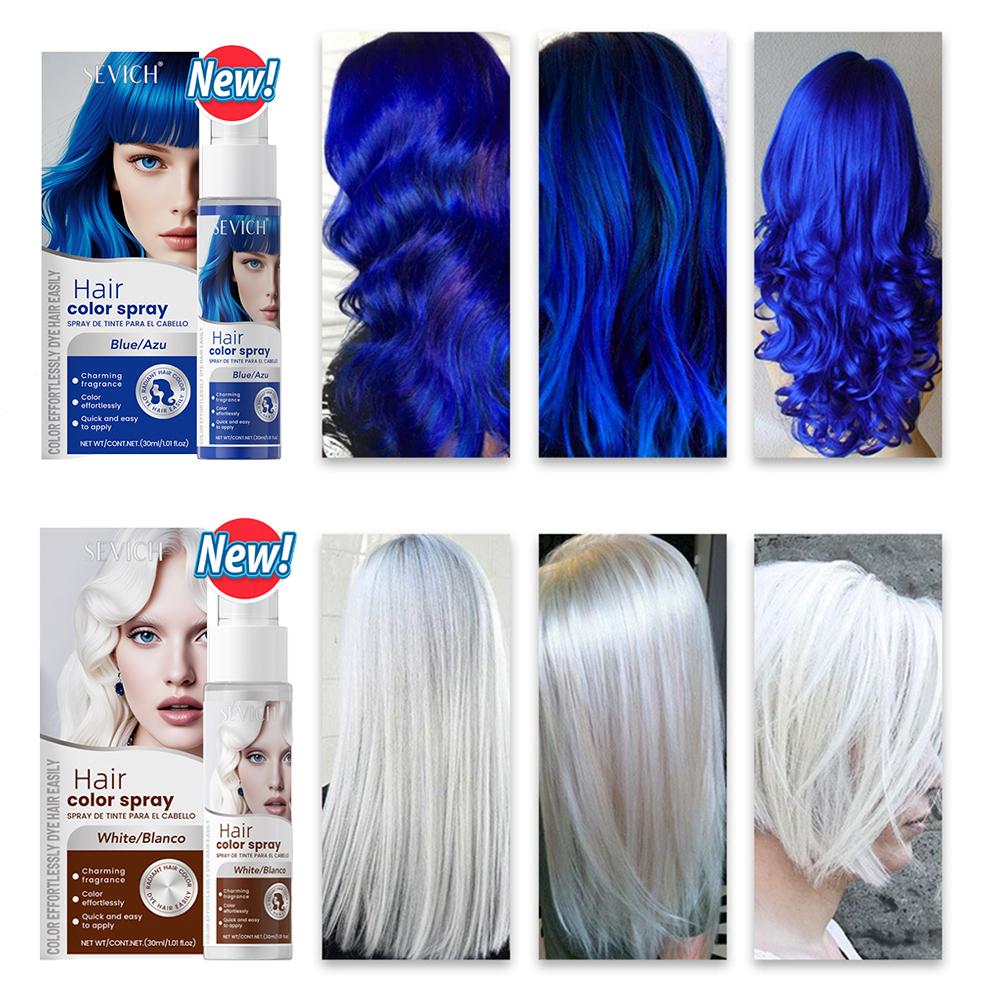 8色ヘアカラースプレー使い捨てヘアダイハロウィンコスプレ用一 - Hair Spray Color のレビューと価格