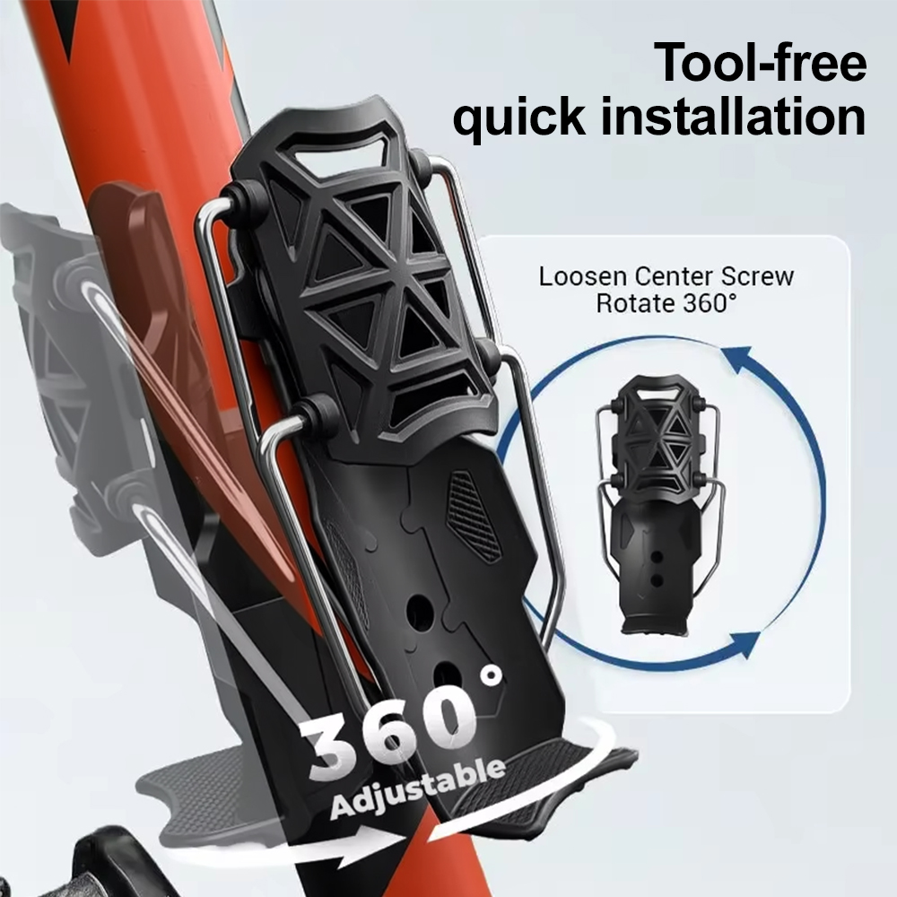 バイク＆自転車用ウォーターボトルホルダー360 °   回転 - Worbla Thermoplastic のレビューと価格