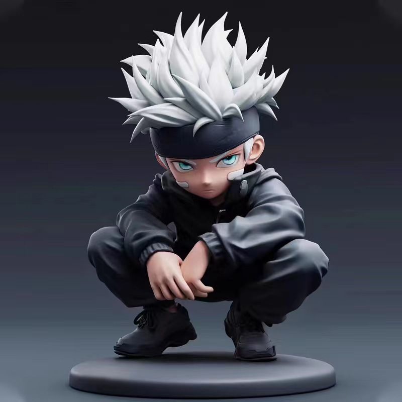 呪術廻戦フィギュア - しゃがむ形の五条悟コレクタブル玩具、 - Cosplay Prop Display のレビューと価格