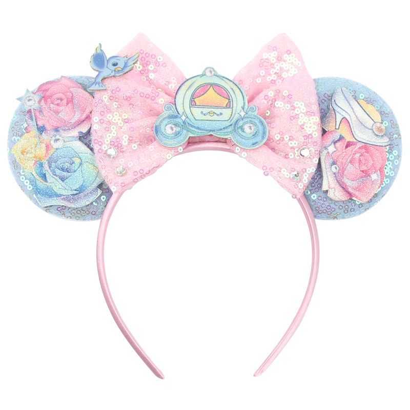 新しい可愛いマウス耳ヘッドバンド 女性用スパンコール付き 5 - Cosplay Prop Bow のレビューと価格